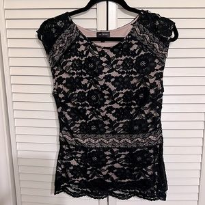 Lovely black lace THE LIMITED blouse size M